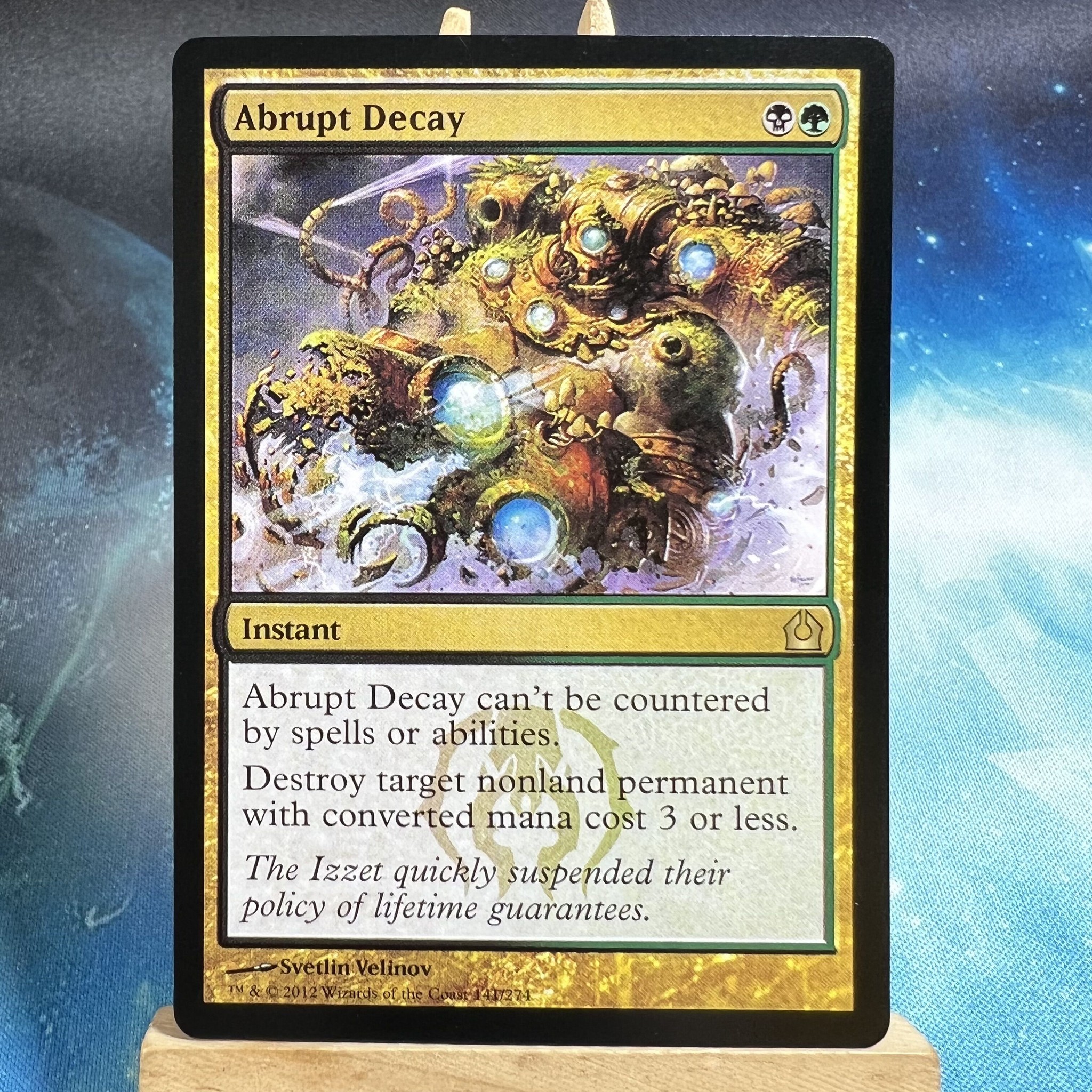 Abrupt Decay